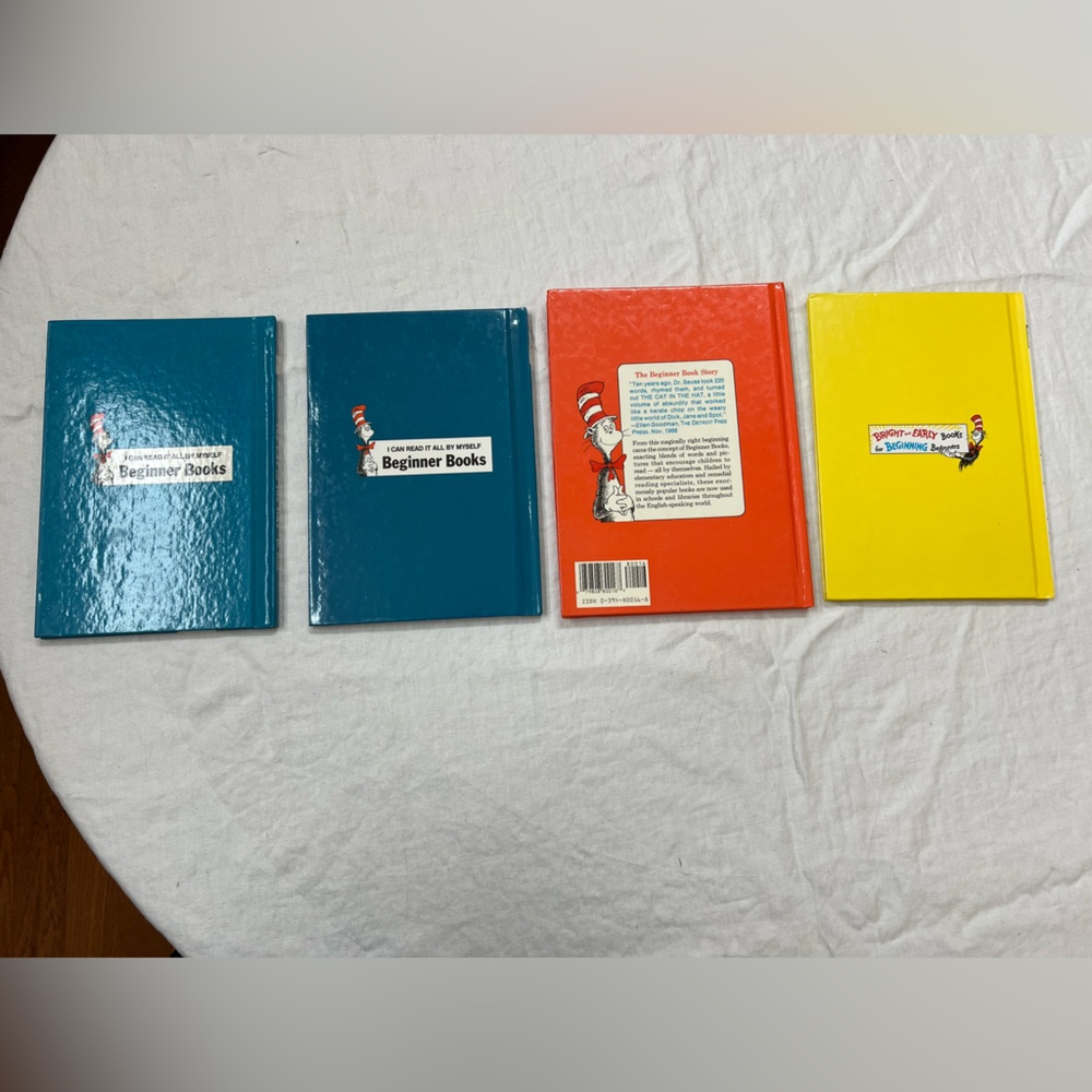 Dr Seuss Books 4 Cat In The Hat & Comes Back Green Eggs and Ham Wocket In Pocket - Picture 2 of 16